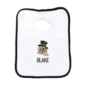 Personalized Wake Forest Demon Deacons Deacon Head Bib