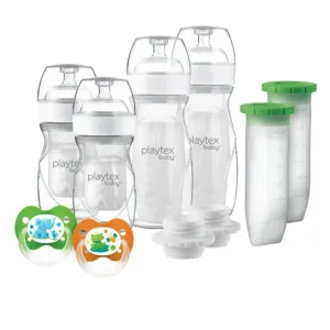 Playtex Baby Nurser DELUXE Gift Set with Drop In liners and Silicone Pods