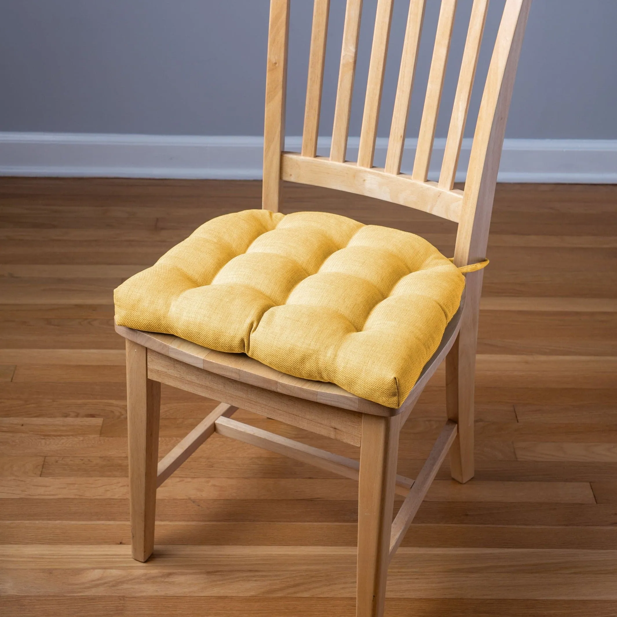 Rave Yellow Gold Indoor / Outdoor Dining Chair Pads & Patio Cushions