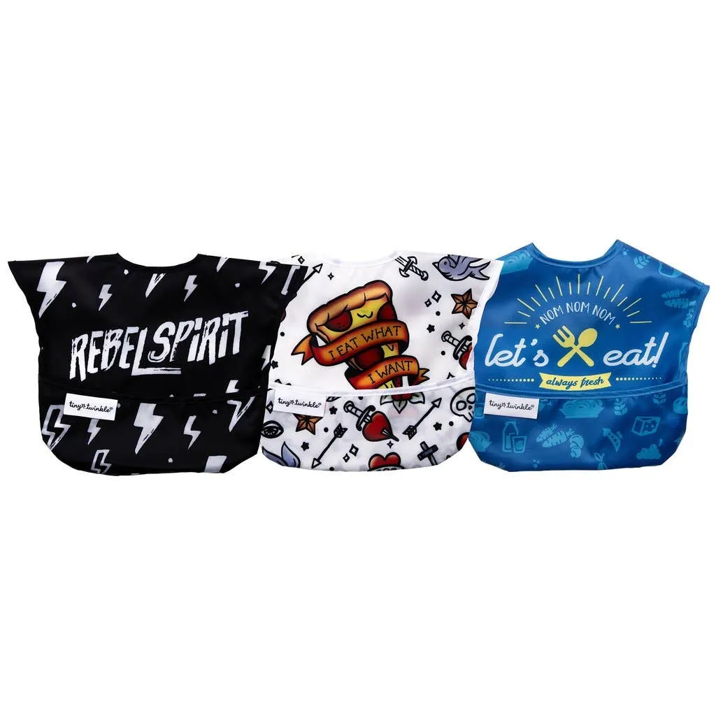 Rebel Spirit Mess-proof Easy Bib - Set of 3