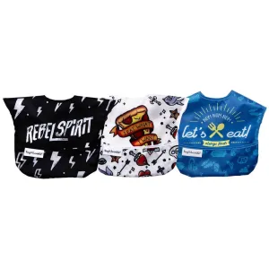 Rebel Spirit Mess-proof Easy Bib - Set of 3