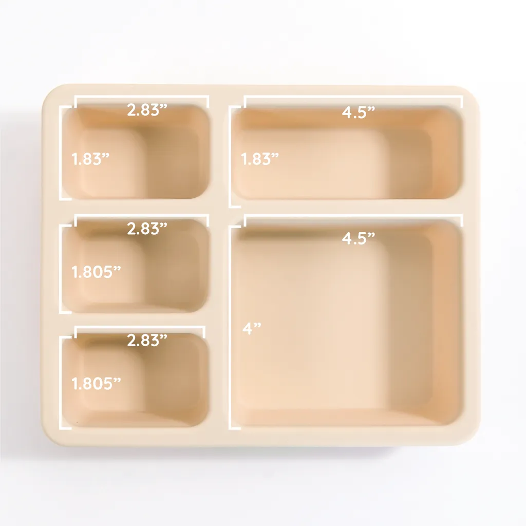 Silicone Mealtime Bundle Safari Warm Cream