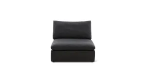 Slipcover - Movie Night™ Armless Chair, Large, Dark Shadow