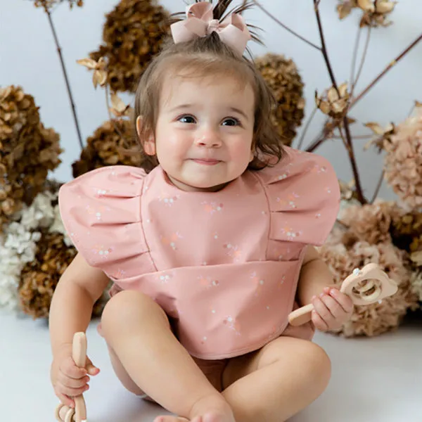 Snuggle Hunny Waterproof Snuggle Bib - Daisy Frill