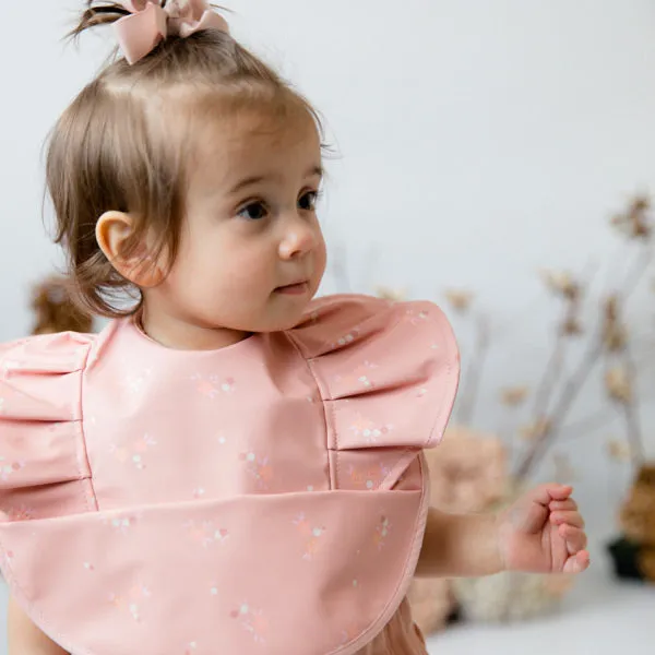 Snuggle Hunny Waterproof Snuggle Bib - Daisy Frill