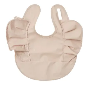 Snuggle Hunny Waterproof Snuggle Bib - Nude Frill