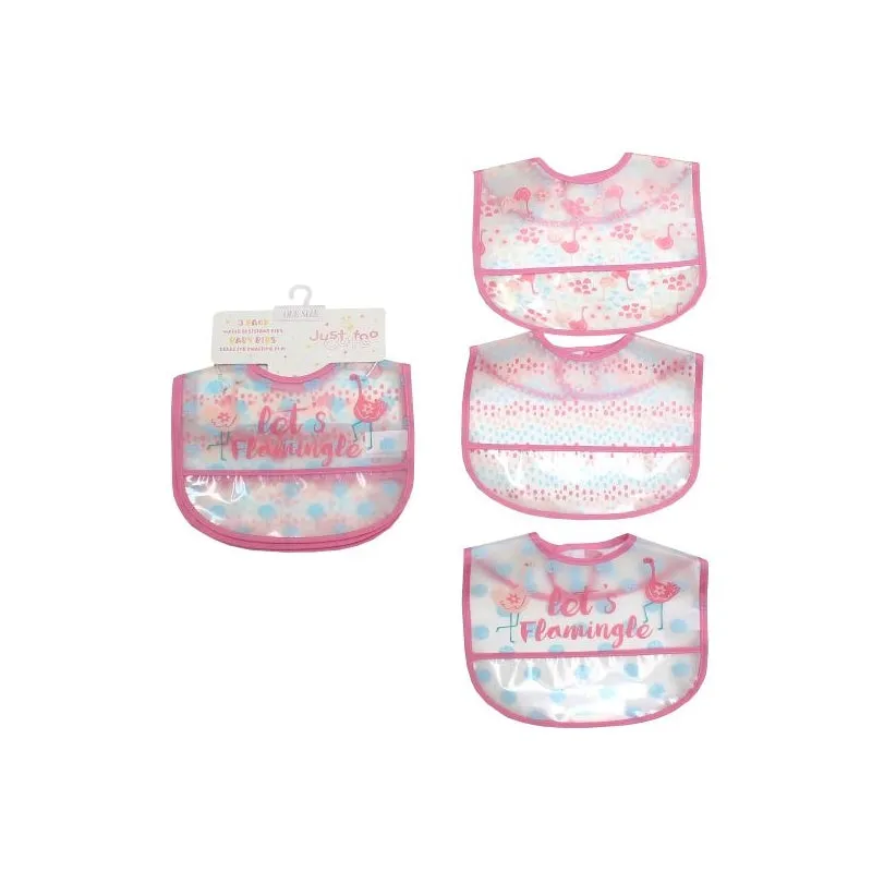 Various designs - waterproof bib (pack of 3)