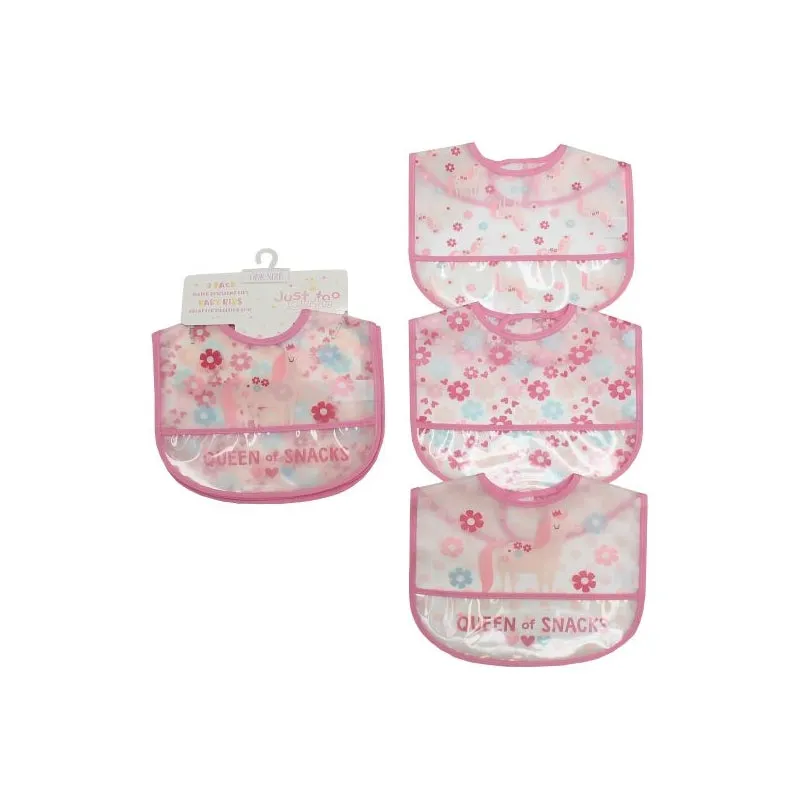 Various designs - waterproof bib (pack of 3)
