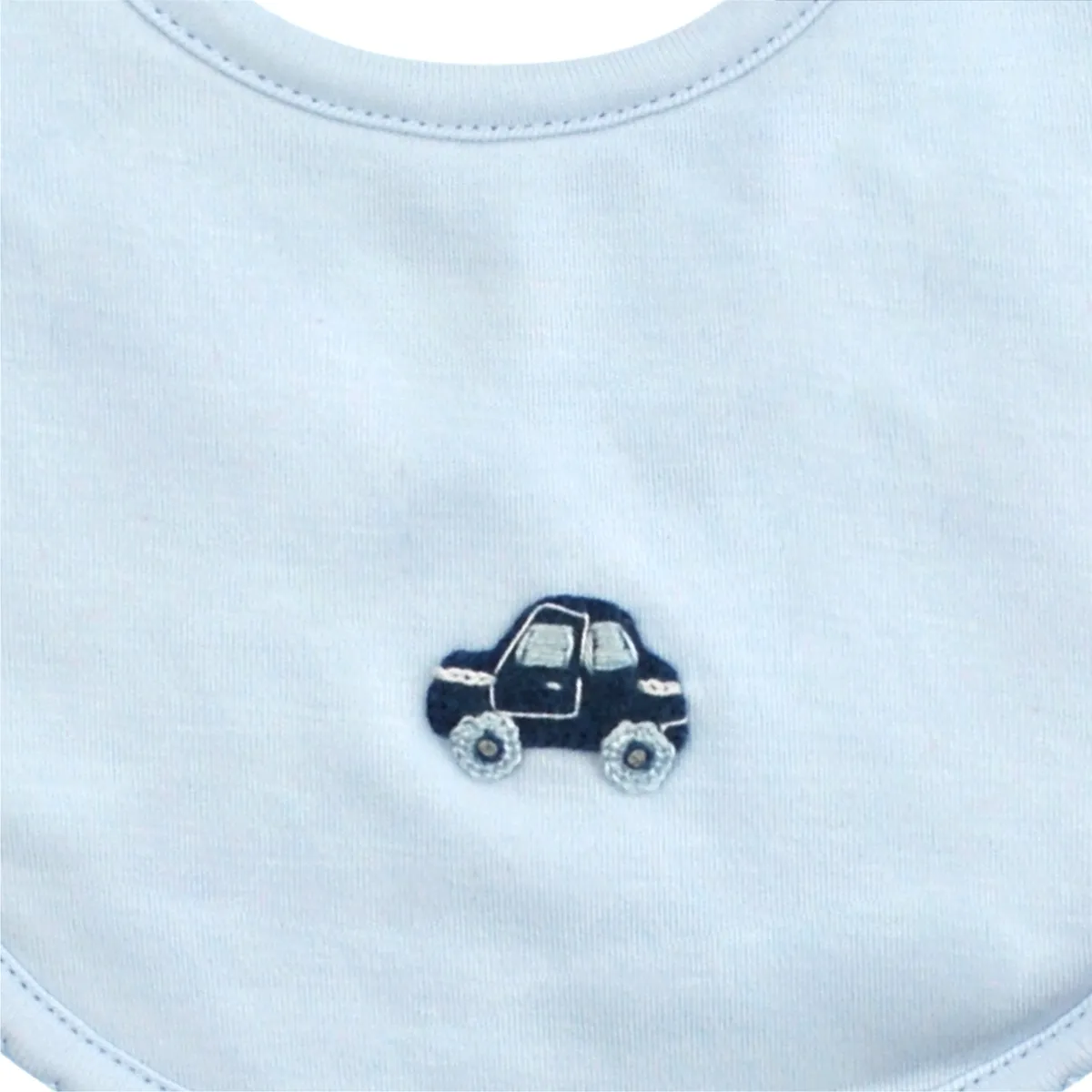 Vintage Cars Embroidery Bib | Baby Boy