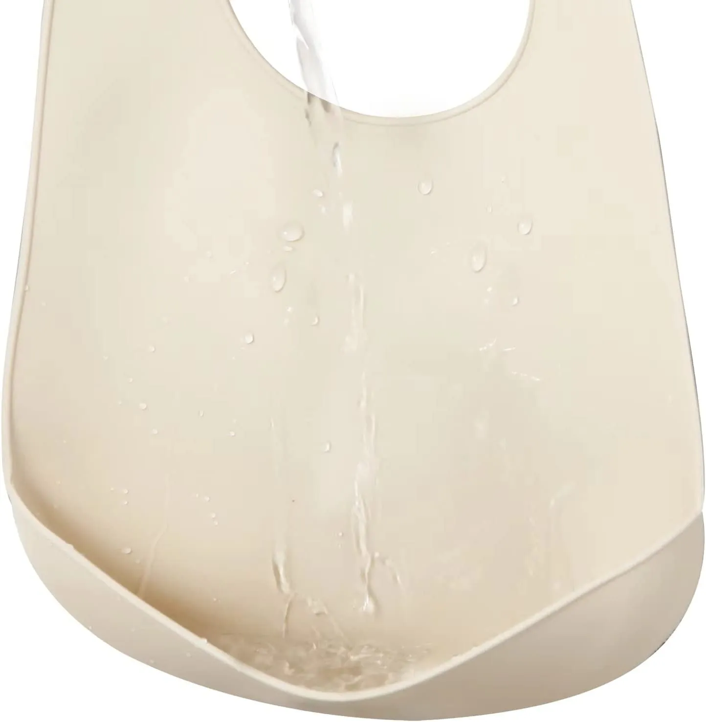 Waterproof Silicone Feeding Bib-White