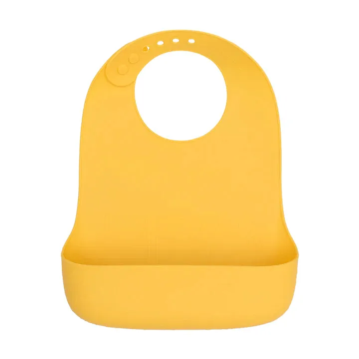 We Might Be Tiny Catchie Bibs - Sage & Yellow