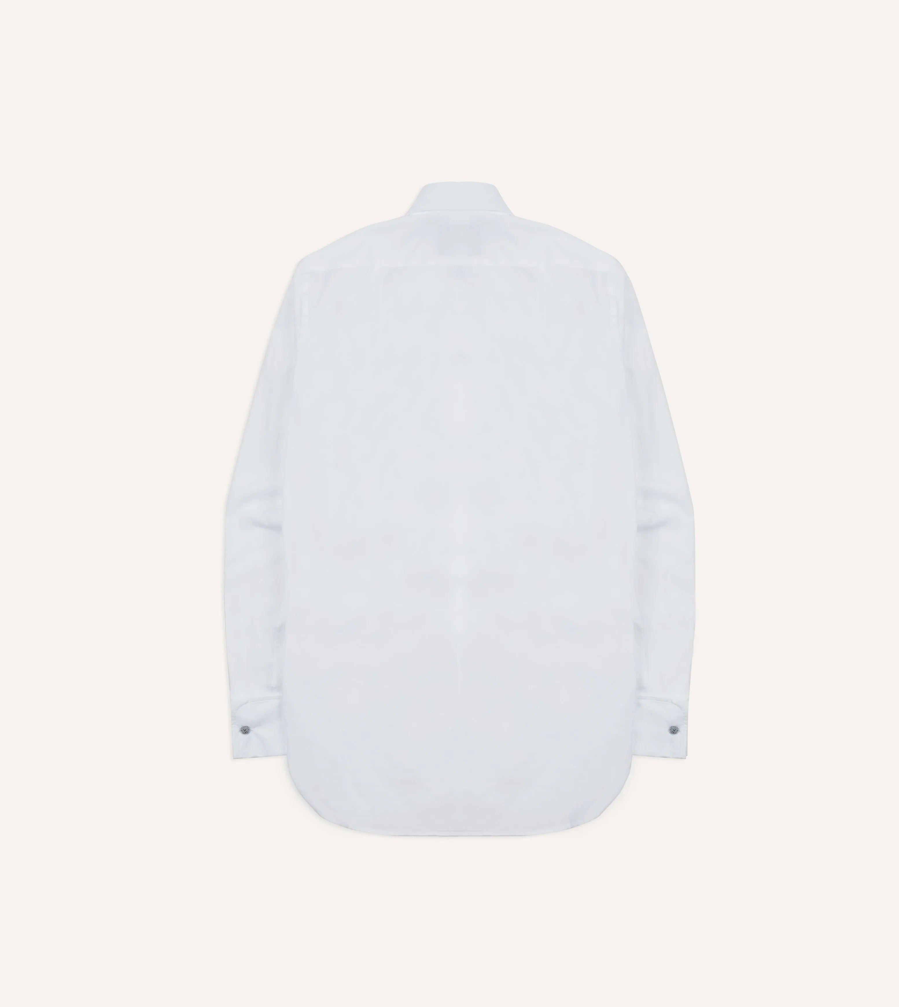 White Cotton Bib Front Dinner Shirt